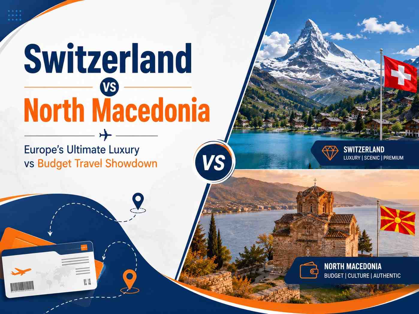 Switzerland vs North Macedonia Travel